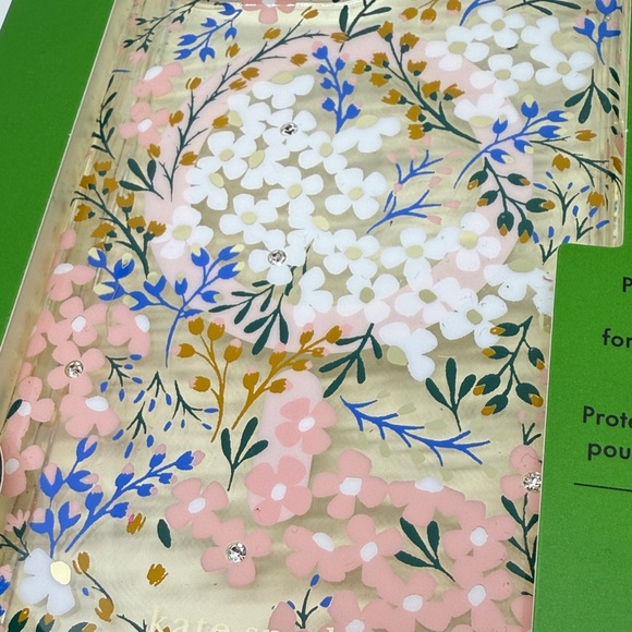 Kate Spade iPhone 15 Pro Max Case - Pink, Blue, and White Floral - Picture 5 of 6